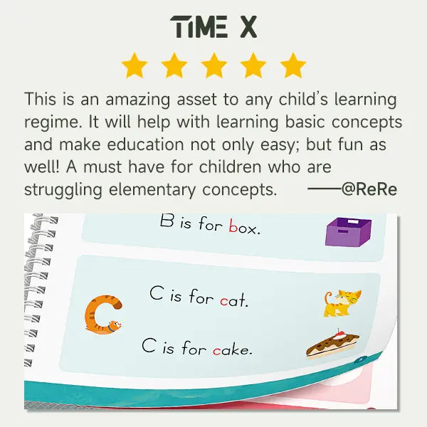 🔥 50% OFF ✏️ 6-in-1 Reusable Grooved Handwriting Workbook Set