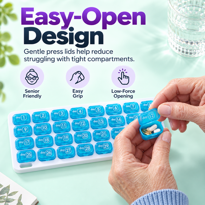 🔥 49% OFF 31-Day Monthly Pill Organizer – Stay Organized All Month