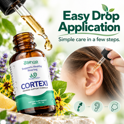 🌿 Natural Botanical Ear Care Drops with Witch Hazel & Lavender for Hygiene 💧