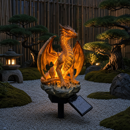 🔥 50% OFF Golden Ember Solar Dragon Light 🐉 Magical Garden & Patio Decor