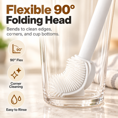 💥 49% OFF 4PCS Foldable Silicone Cup Cleaning Brush Set – Deep Clean Every Corner