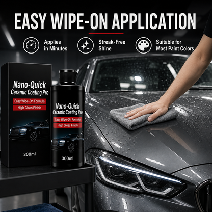 🔥 49% OFF✨ Nano-Quick Ceramic Coating Pro – High-Gloss Water-Repellent Car Paint Coating
