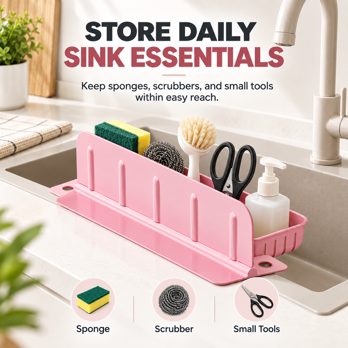 🔥 FINAL 50% OFF — Turn Your Messy Sink Into a Smarter, Cleaner Space 💦