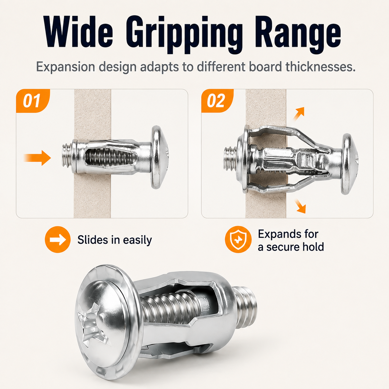 🔥 49% OFF Metal Expansion Anchor – Strong Grip for Brackets & Hardware