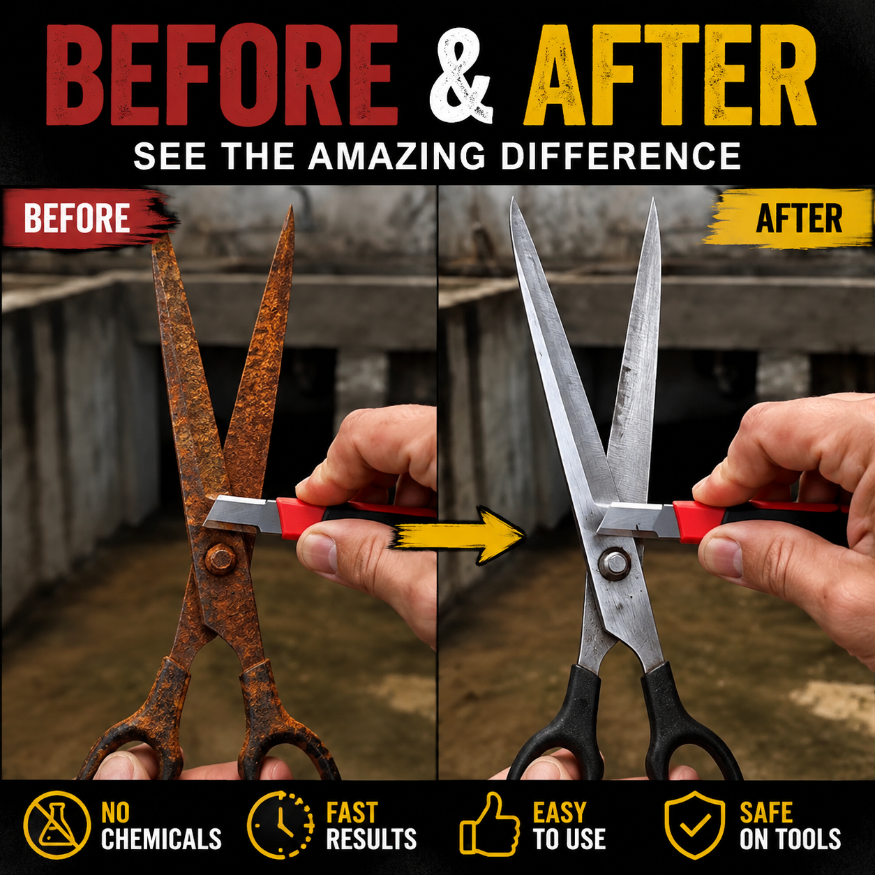 Rust Restoration Kit – Heavy Duty Rust Remover Tool