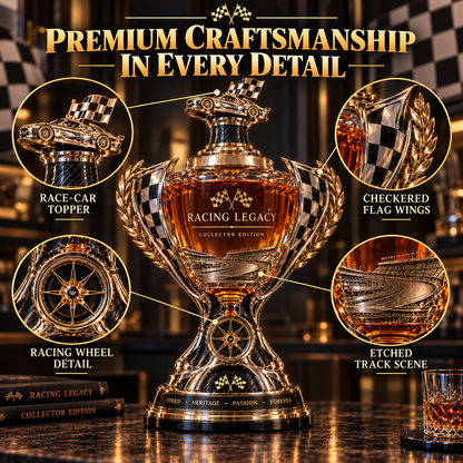 🏁 Racing Legacy Trophy Whiskey Decanter – Collector’s Edition 🏆