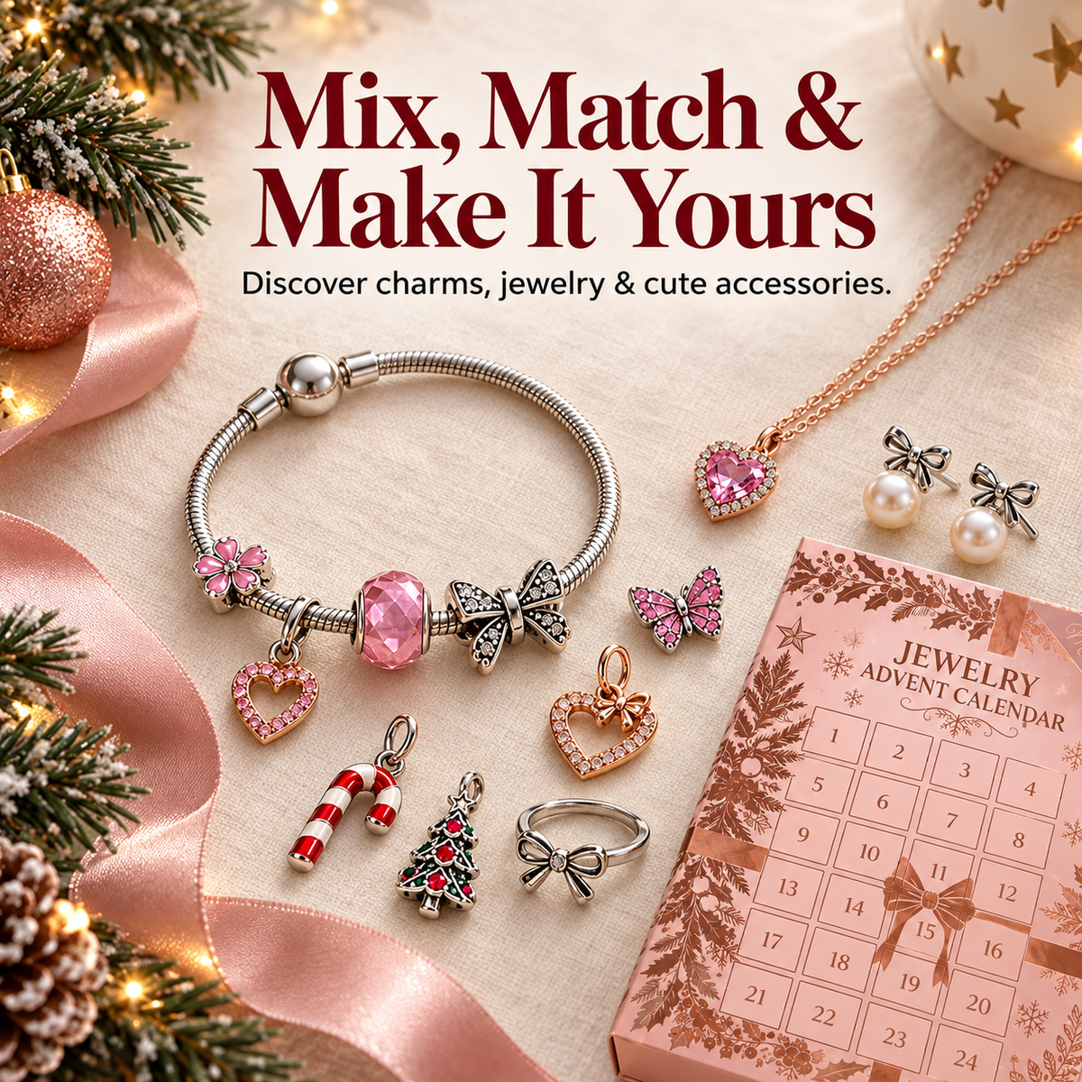 🎄 24-Day Christmas Jewelry Advent Calendar – A New Surprise Every Day