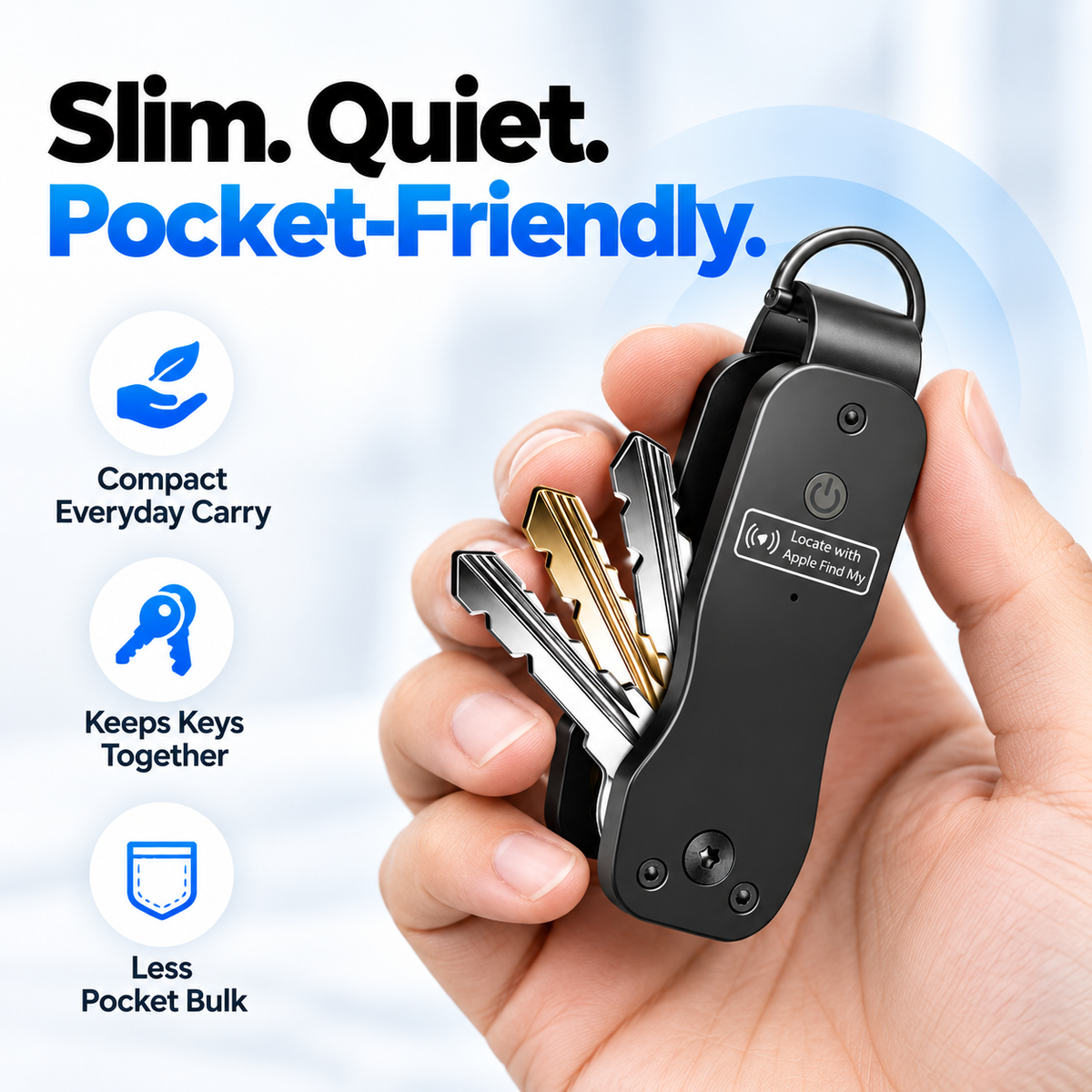 🔑 Smart Key Organizer With Find My Compatibility — Keep Keys Neat & Easier To Locate