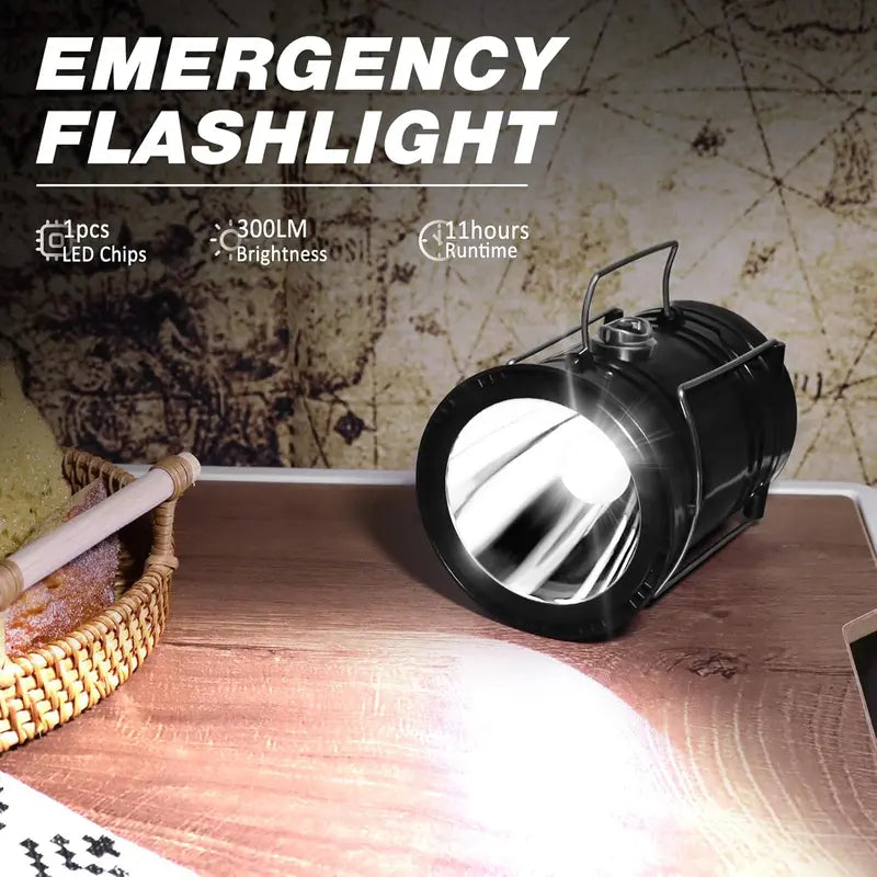 🔥 50% OFF Solar Rechargeable Camping Lantern 🔦 Lantern, Flashlight & Emergency Power