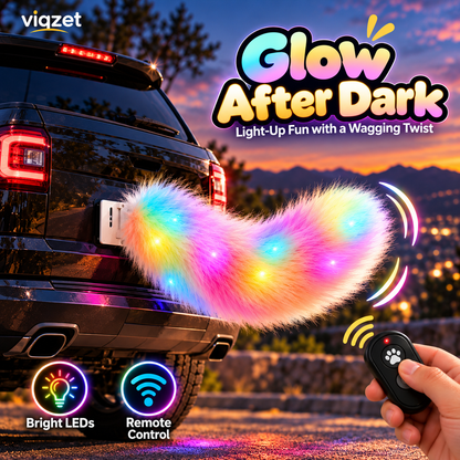 🐾 Remote-Controlled LED Wagging Tail Light-Up Vehicle Decoration 🚗