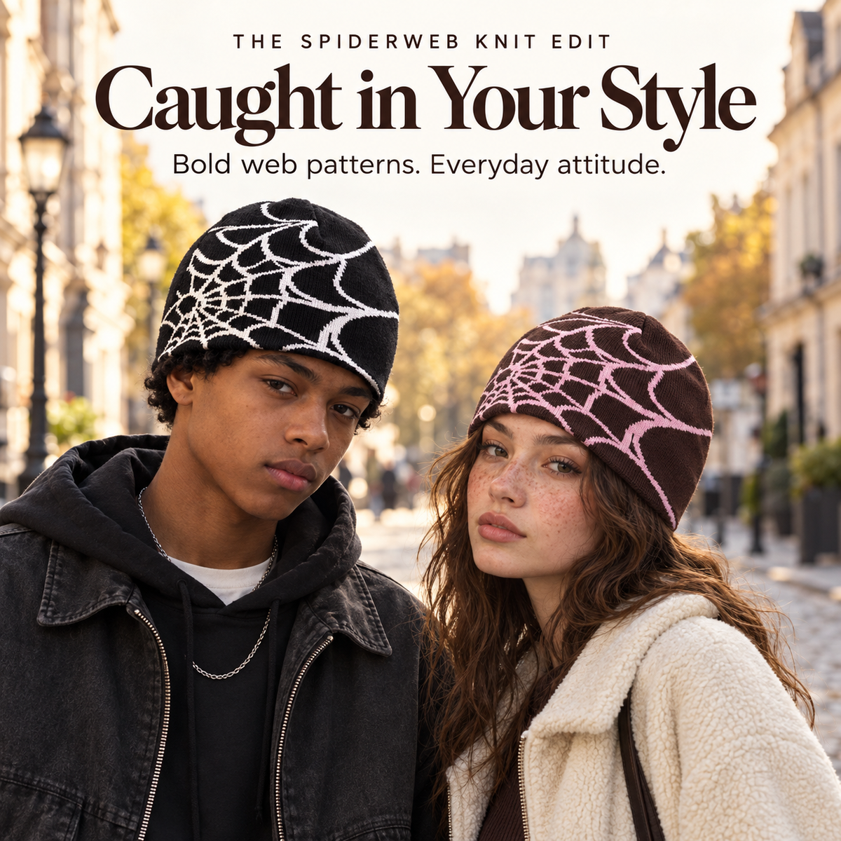 ❄️Miles Clothes Web Knit Beanie for Cold-Weather Comfort