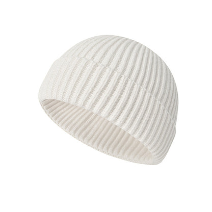 🧶 Minimalist Ribbed Knit Short Fisherman Beanie for Everyday Streetwear ☕