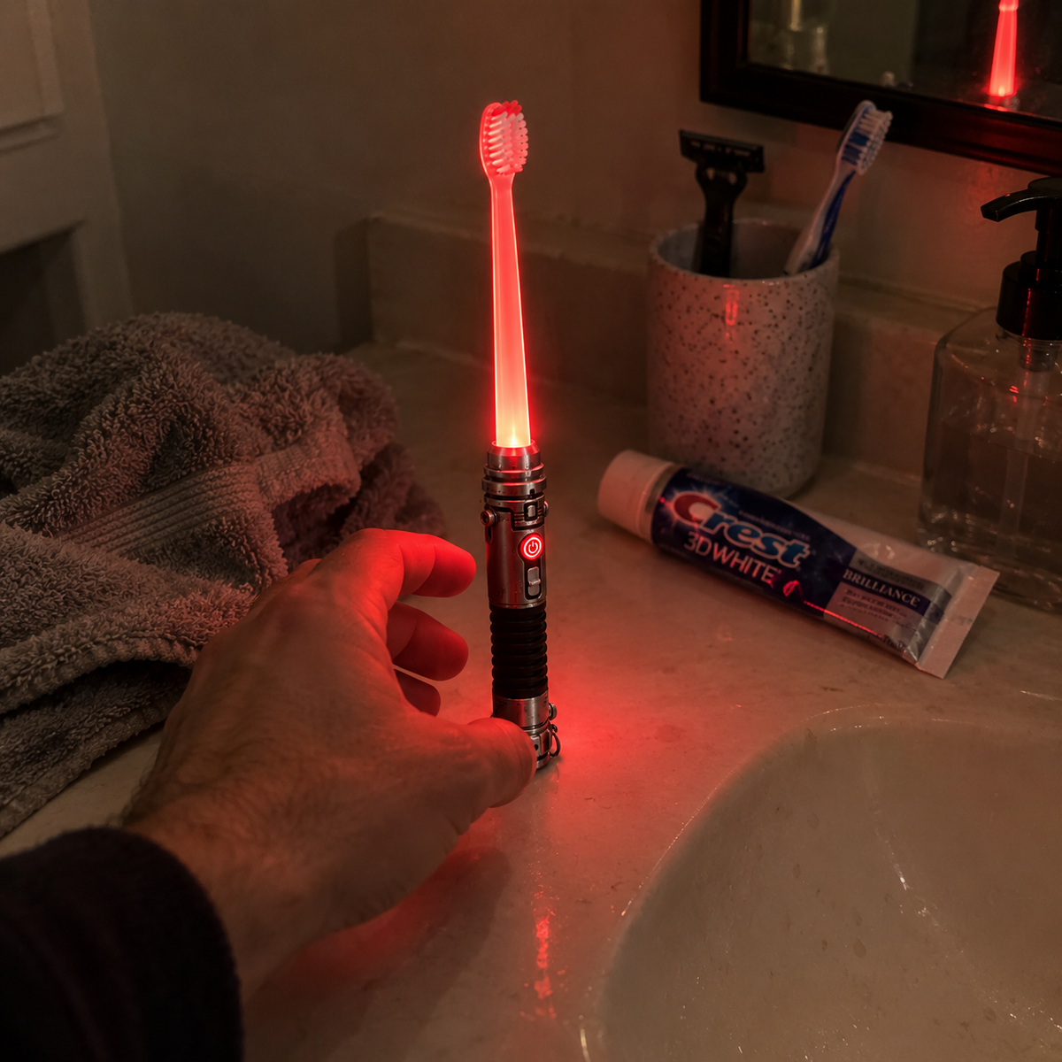 ✨ Glow Brush LED Manual Toothbrush - Fun Light-Up Soft Bristle Toothbrush
