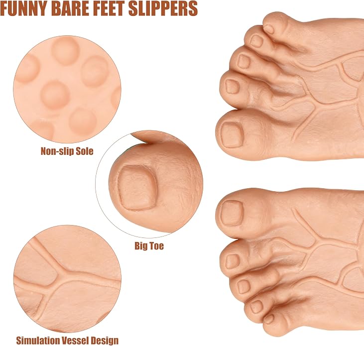 🔥Rubies Bare Jumbo Wearable Feet for Adults, Unisex No Size