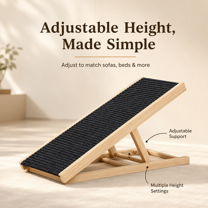 🔥 50% OFF Today —   2-in-1 Pet Ramp & Scratching Surface for Beds and Sofas