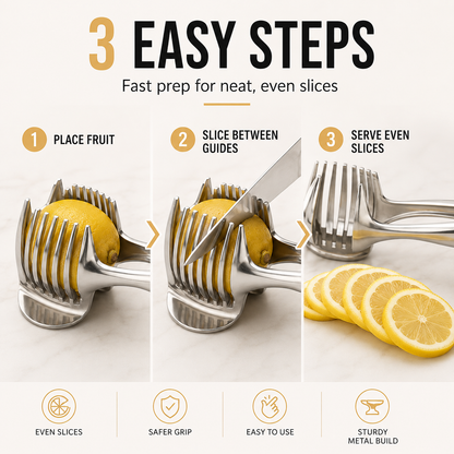 🔥 50% OFF Multi-Function Slicing Tong – Perfectly Even Slices in Seconds 🍅