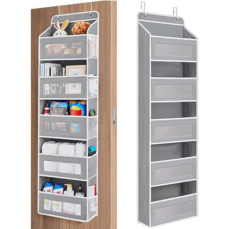 🔥 50% OFF 5-Tier Over-the-Door Organizer – Extra Side Mesh Pockets for More Storage 🚪