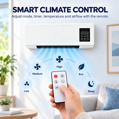 🔥 49% OFF 2-in-1 Wall-Mounted Heating & Cooling Unit – Comfort All Year