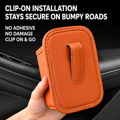 🥳NEW HOT SALE🥳💞55K+ SOLD!🚗🧺 58% OFF! Leather Car Door Cup Holder – Wide‑mouth opening, easy reach for drinks & phone. Clip‑on secure fit. PU leather, tough & stylish. 🛡️✨