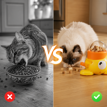 🐥 Interactive Duck Treat Dispenser Toy for Dogs & Cats