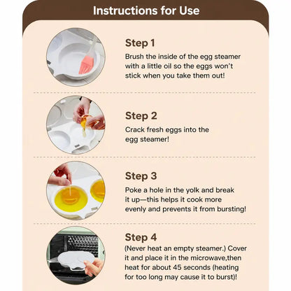 🔥 50% OFF Dual Egg Microwave Cooker 🥚 Easy Breakfast Without the Frying Pan