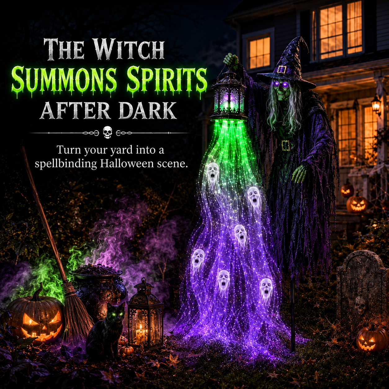 🎃45% OFF 3-Style Solar Halloween Spirit Yard Lights 👻 Bring Your Yard to Life After Dark