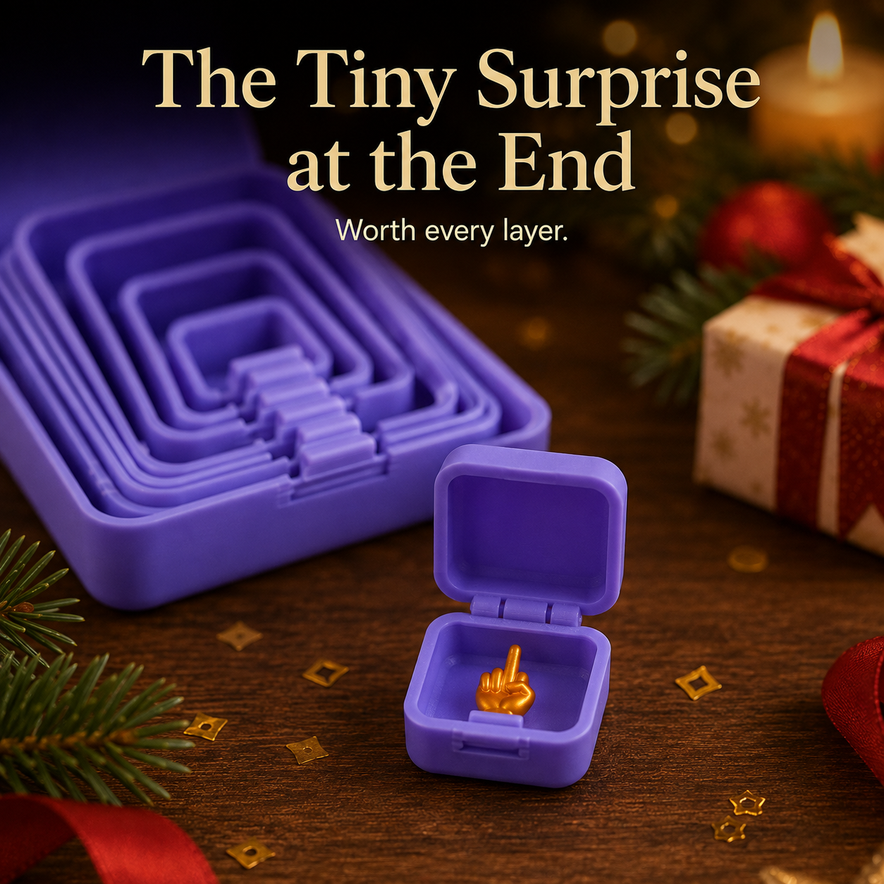 ⏰ LAST DAY: 50% OFF! 🎁 6-Layer Prank Nesting Box + Secret Mini Figurine 🤣