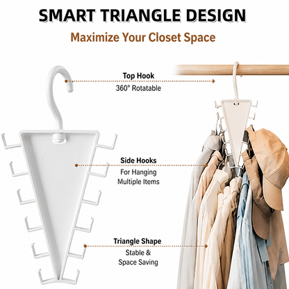 🔥 50% OFF 3 Pack-Smart Triangle Closet Organizer Hanger – Save Space & Hang More Clothes Easily