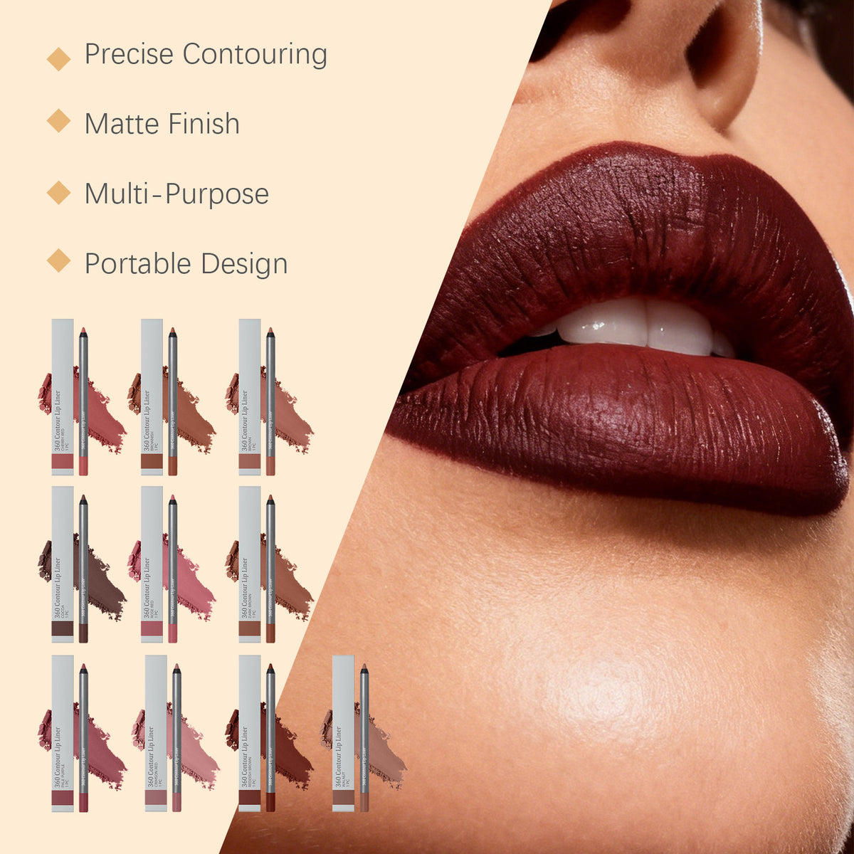💋50% OFF 360° Contour Lip Liner – Define, Shape & Perfect Your Lips
