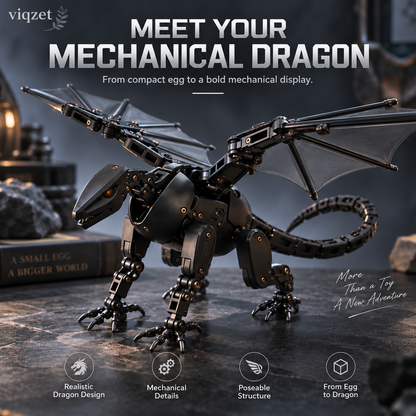 🔥HOT SALE🥚🐉 DragonMorph – Egg to Dragon Transforming Mechanical Toy