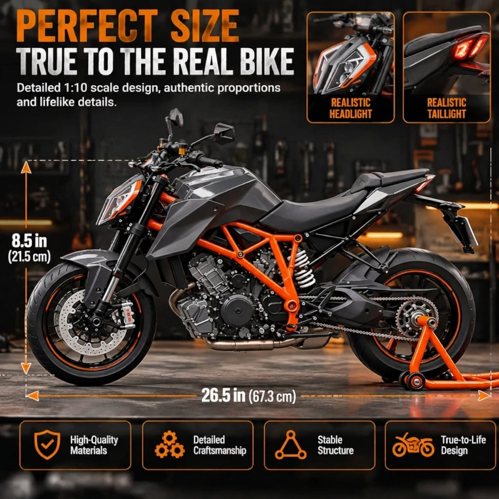 🏍️ 1:6 Scale Fuel-Powered Motorcycle DIY Model Kit - Engine Build ⛽