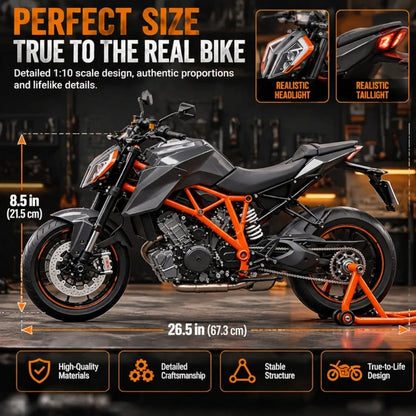 🏍️ 1:6 Scale Fuel-Powered Motorcycle DIY Model Kit - Engine Build ⛽