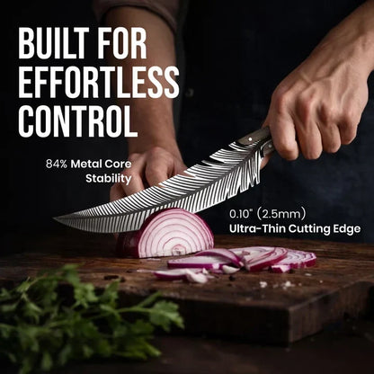 🪶 Feather Knife™ – 260g Lightweight Stainless Steel Kitchen Knife