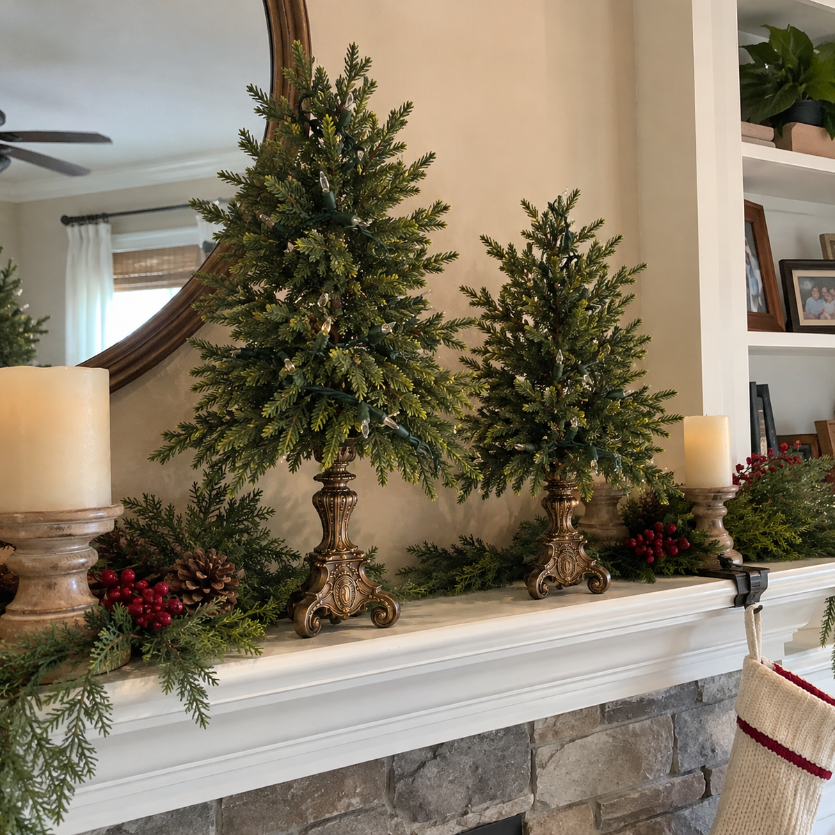 Vintage Tabletop Christmas Trees