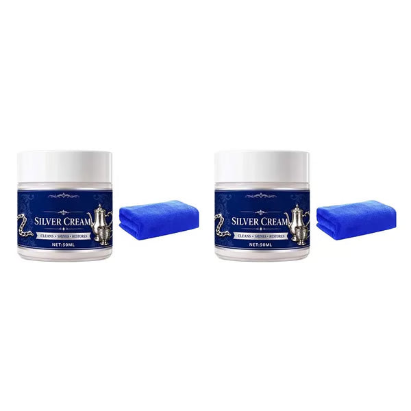 ✨ Professional Silver Polish & Tarnish Restoring Cream with Protective Anti-Tarnish Barrier 🥄
