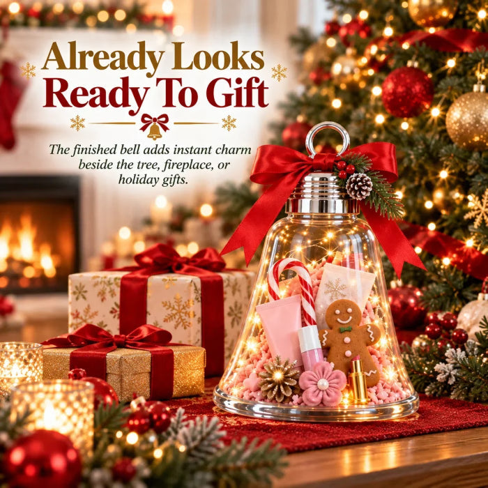 🔔 Fill-Your-Own Christmas Gift Box – Clear DIY Holiday Surprise Container for Small Gifts