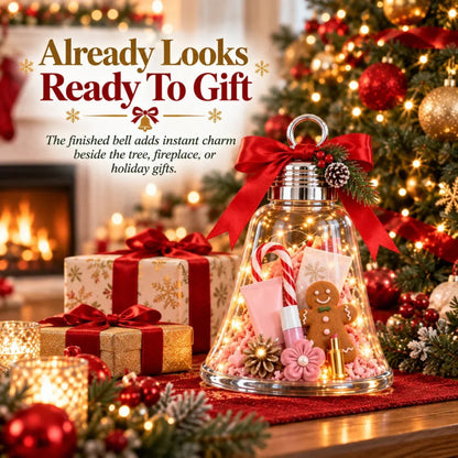 🔔 Fill-Your-Own Christmas Gift Box – Clear DIY Holiday Surprise Container for Small Gifts