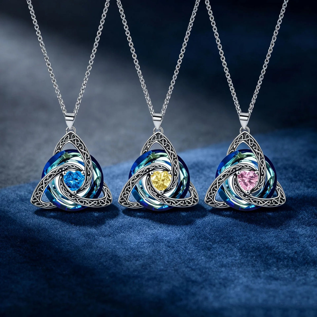 🍀 49% OFF Celtic Trinity Knot Birthstone Necklace 💎 Personalized Keepsake Gift