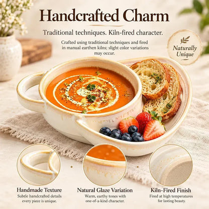 🍲Hot Sale 49%Off🔥Cosy Up with Rustic Ceramic Soup & Toasty Bowls ✨