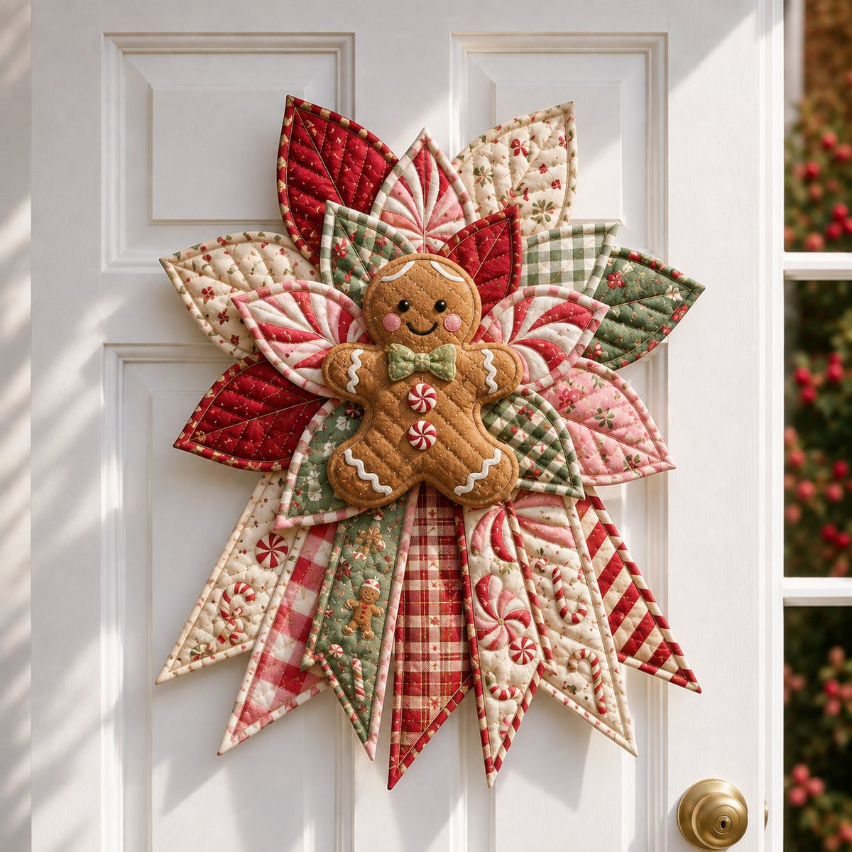 🎄 Oversized Christmas Quilted Door Hanger - DIY Sewing Kit