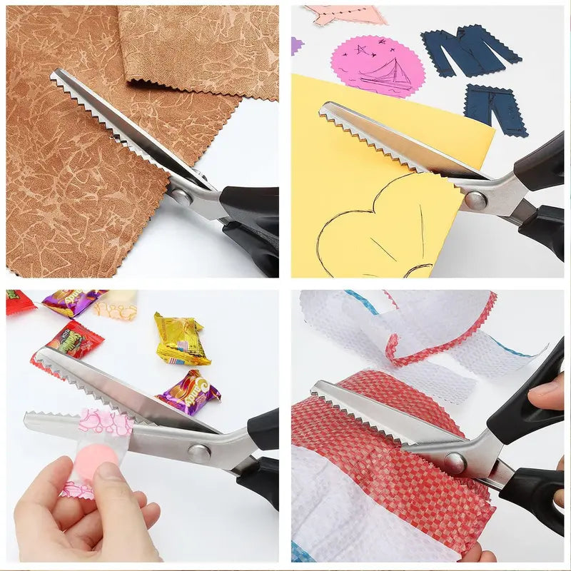 ✂️ 50% OFF Stainless Steel Zig Zag Scissors 🔥 Clean Decorative Cuts for DIY Crafts