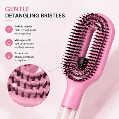 HydraMist™ 2-in-1 Spray Hair Brush | Detangling Brush with Fine Mist Water Spray