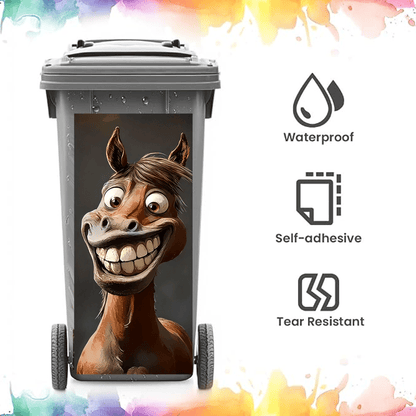🐴 50% OFF Cute Animal Trash Bin Stickers ✨ Waterproof Peel & Stick Home Decor