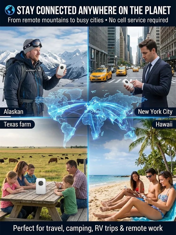 🎁This Week's Special Price $39.99-- [Power on and use] All-network portable wifi