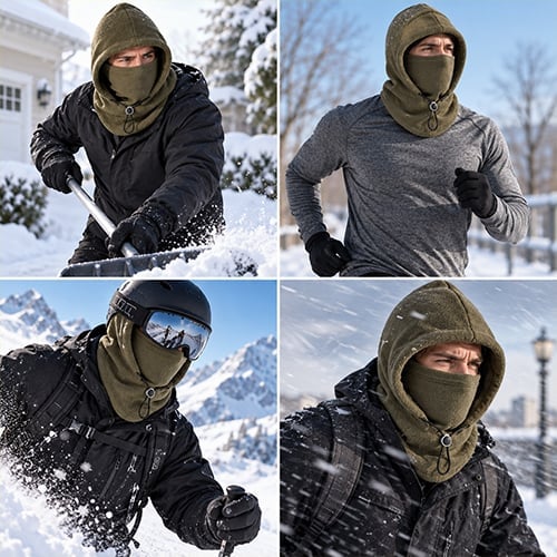 📣 50% OFF ❄️ 3-in-1 Double-Layer Fleece Winter Hood