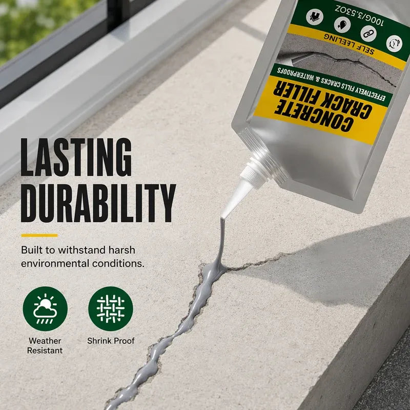 Waterproof Concrete Crack Filler & Sealant