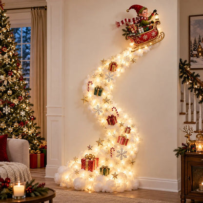(🎁Last Day 49% OFF)🎄✨Christmas Magic Trail Wall Light - A Little Christmas Magic, Right on Your Wall