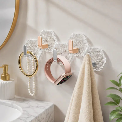 🔥 50% OFF | ✨Invisible Self-Adhesive Storage Hooks 🛠️ Clean, Drill-Free Organization
