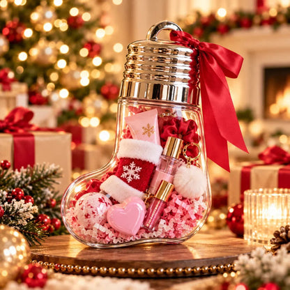🔔 Fill-Your-Own Christmas Gift Box – Clear DIY Holiday Surprise Container for Small Gifts