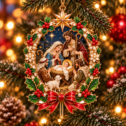 🎄 Sacred Christmas Nativity Tree Ornaments 6-Piece Set✝️